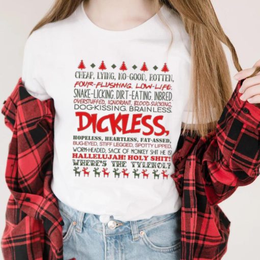 Funny Ugly Xmas Gift Dickless Gift for Christmas T Shirt