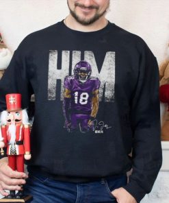 Justin Jefferson Minnesota Vikings Him Bold Signature Shirt