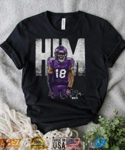 Justin Jefferson Minnesota Vikings Him Bold Signature Shirt