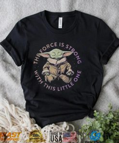Master Yoda yoga the force is strong with this little one shirt