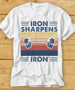 Official Iron Sharpens Iron Weight Lifting T Shirt