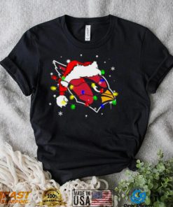 Santa Arizona Cardinals Logo Lights Christmas shirt