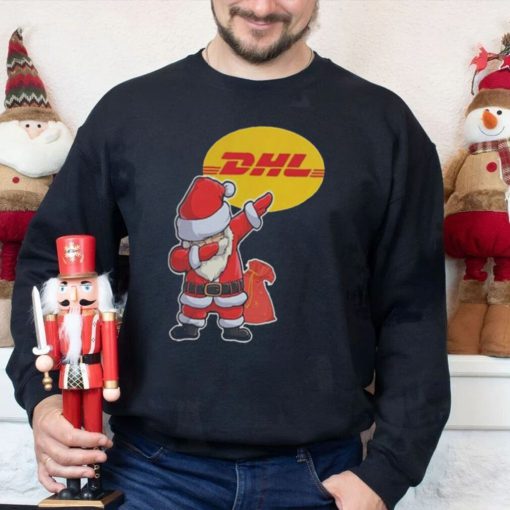 Santa Claus Dhl Excellence Simply Delivered Christmas Shirt