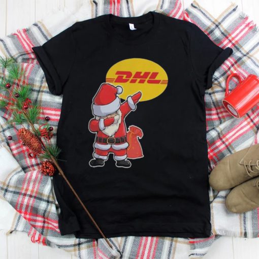 Santa Claus Dhl Excellence Simply Delivered Christmas Shirt