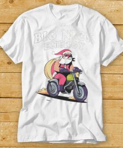 Santa Claus riding bike big nick energy shirt