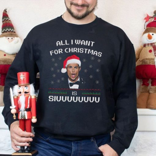 Santa Cristiano Ronaldo All I Want For Christmas Is Siuuu Ugly Christmas Sweater