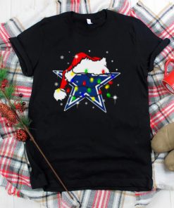 Santa Dallas Cowboys Logo Lights Christmas shirt