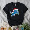 Santa Detroit Lions Logo Lights Christmas shirt