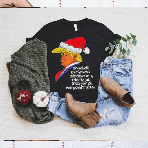 Santa Donald Trump jingle joe biden republican political Christmas shirt