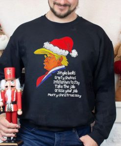 Santa Donald Trump jingle joe biden republican political Christmas shirt