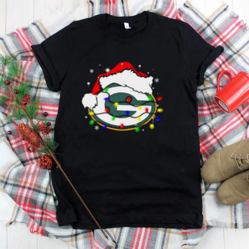 Santa Green Bay Packers Logo Lights Christmas shirt