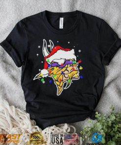 Santa Minnesota Vikings Logo Lights Christmas shirt