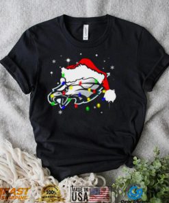 Santa Philadelphia Eagles Logo Lights Christmas shirt