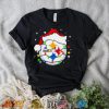 Santa Pittsburgh Steelers Logo Lights Christmas shirt