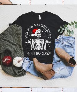 Santa Skeleton when you’re dead inside but it’s the holiday season Christmas sweater