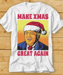 Santa Trump laugh Make Xmas great again t shirt