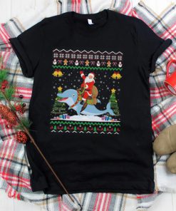 Santa riding dolphin ugly xmas ugly Christmas sweater
