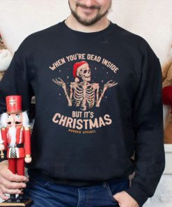 Santa skeleton when you’re dead inside but it’s Christmas sweater