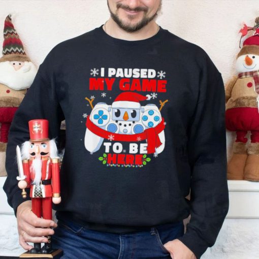 Snowman controllers Christmas santa hat gamer player xmas shirt