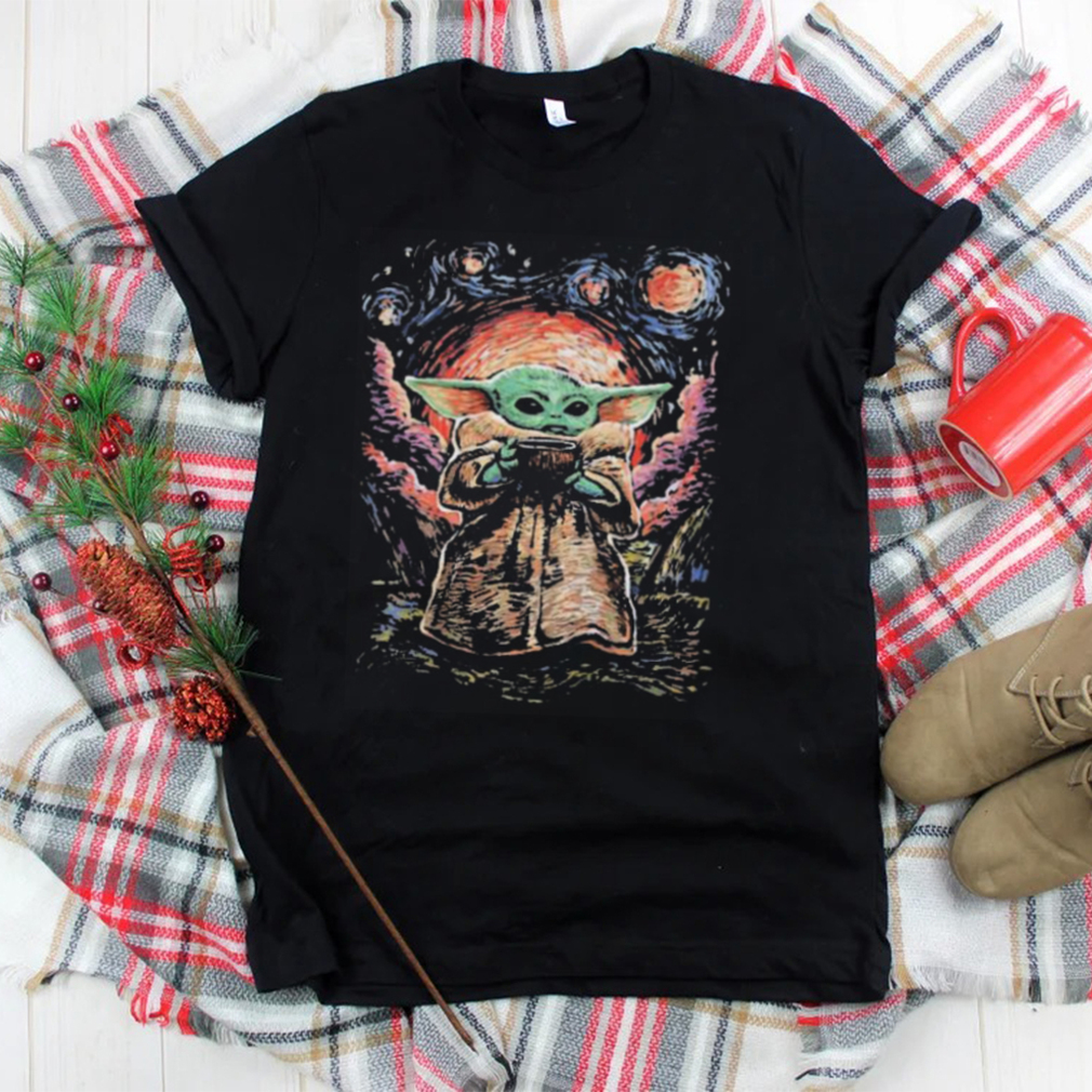 Star wars master Yoda ld starry night shirt