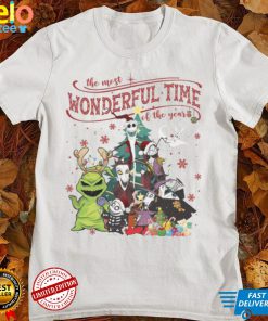 The Nightmare Before Christmas Characters Most Wonderful Time Of The Years T shirt