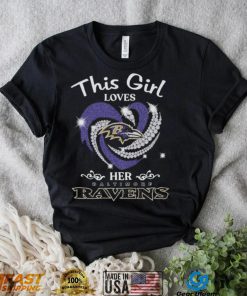 This is loves her Baltimore Ravens Heart 2022 shirt