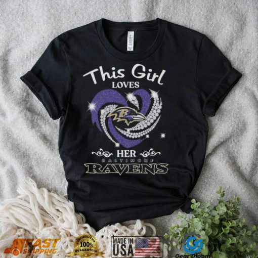 This is loves her Baltimore Ravens Heart 2022 shirt