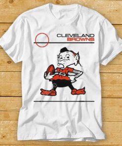 cleveland browns brownie elf with football t shirt t shirt