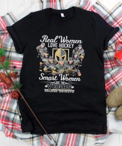 Real Women Love Hockey Smart Women Love The Vegas Golden Knights Signatures Shirt